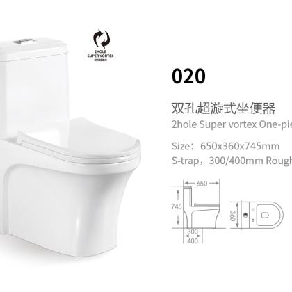 Bồn cầu nguyên khối Hwata 020PP