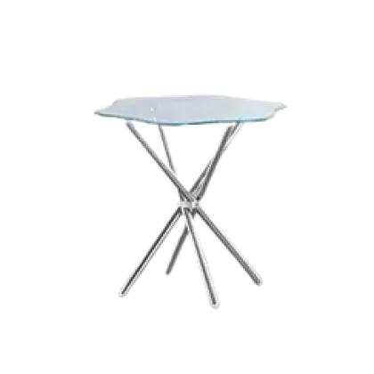 Bàn Xếp Inox Mặt Kiếng 