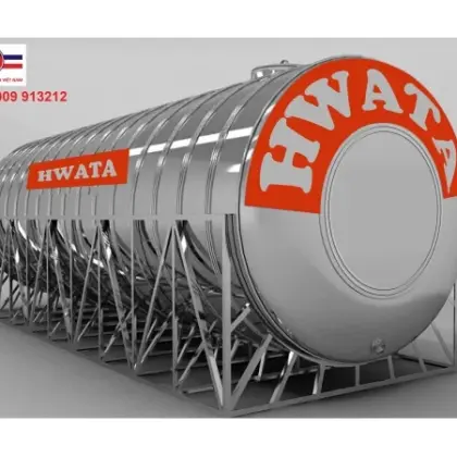 Bồn Nước Inox Hwata 9000L Ngang