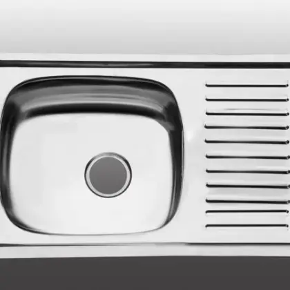Chậu Rửa Chén Inox Hwata B2 Một Hộc, Một Cánh