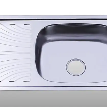 Chậu Rửa Chén Inox Hwata B6 Một Hộc, Một Bàn