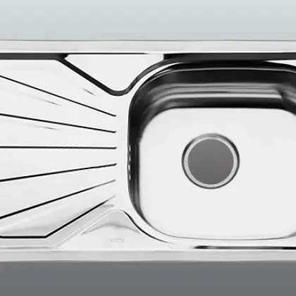 Chậu Rửa Chén Inox Hwata B7 Một Hộc, Một Bàn