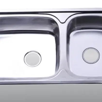 Chậu Rửa Chén Inox Hwata BD1 Hai Hộc