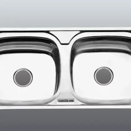 Chậu Rửa Chén Inox Hwata BD3 Hai Hộc