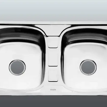 Chậu Rửa Chén Inox Hwata BD7 Hai Hộc
