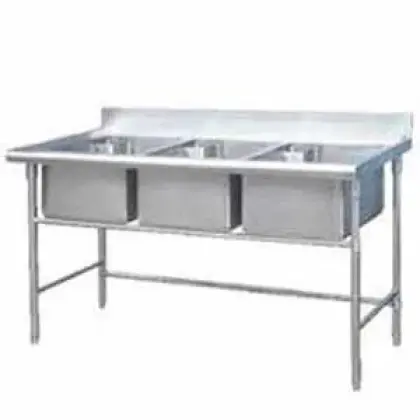Chậu Rửa Chén Inox Hwata CCN03 Ba Hộc