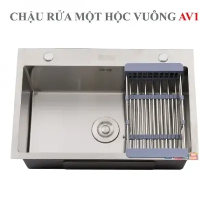 Chậu Rửa Chén Inox Hwata AV1 Một Hộc