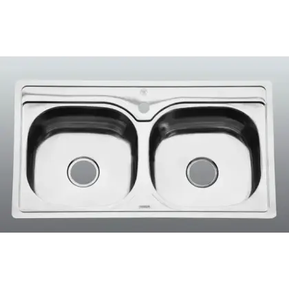 Chậu Rửa Chén Inox Hai Hộc Hwata BD6 