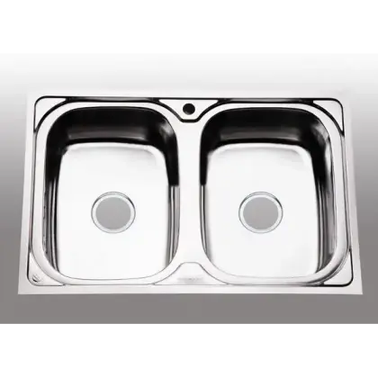 Chậu Rửa Chén Inox Hai Hộc Hwata BD8 