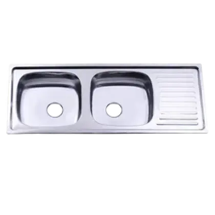 Chậu Rửa Chén Inox Hai Hộc có bàn Hwata BDC3 