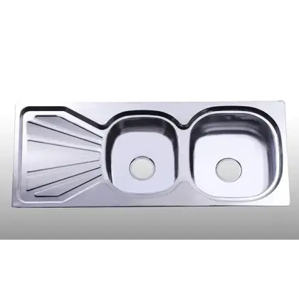 Chậu Rửa Chén Inox Hai Hộc có bàn Hwata BDC5