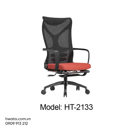 Ghế Xoay Văn Phòng Lưng Lưới Có Tay Vịn Hwata HT-2133