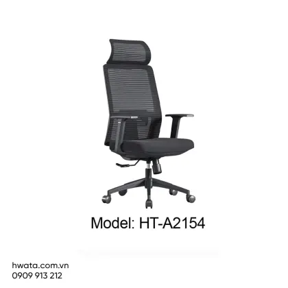 Ghế Xoay Văn Phòng Lưng Lưới Có Tay Vịn Hwata HT-A2154