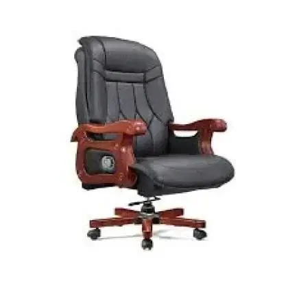 Ghế Xoay Văn Phòng Lưng Da Có Tay Vịn Hwata HT-A23-1