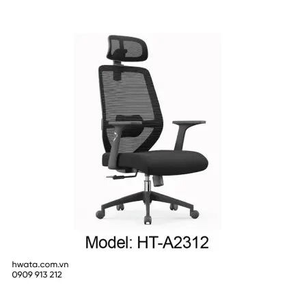 Ghế Xoay Văn Phòng Lưng Lưới Có Tay Vịn Hwata HT-A2312