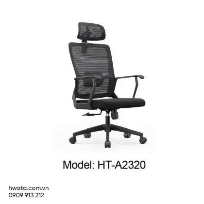 Ghế Xoay Văn Phòng Lưng Lưới Có Tay Vịn Hwata HT-A2320