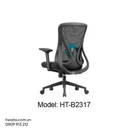 Ghế Xoay Văn Phòng Lưng Lưới Có Tay Vịn Hwata HT-B2317