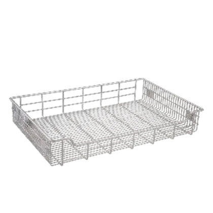 Rổ Inox Úp Chén Chữ Nhật Trơn, Không Khay Hứng Nước Hwata HWCN02