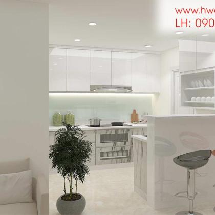 Kệ bếp inox 304 cửa Acrylic HWARC 10