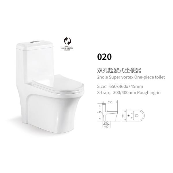 Bồn cầu nguyên khối Hwata 020PP