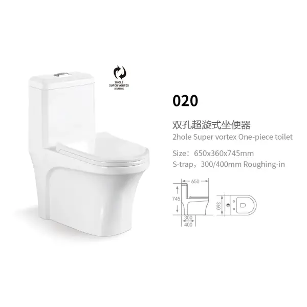 Bồn cầu nguyên khối Hwata 020PP