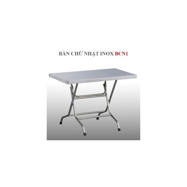 Bàn Chữ Nhật Inox 1m BCN1
