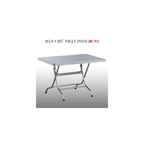 Bàn Chữ Nhật Inox 1.4m BCN3