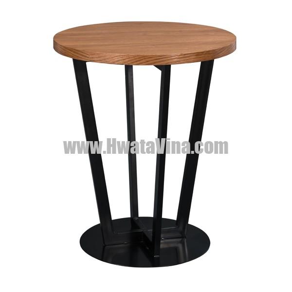 Bàn Tròn Chân Sắt Đế Tròn MFC