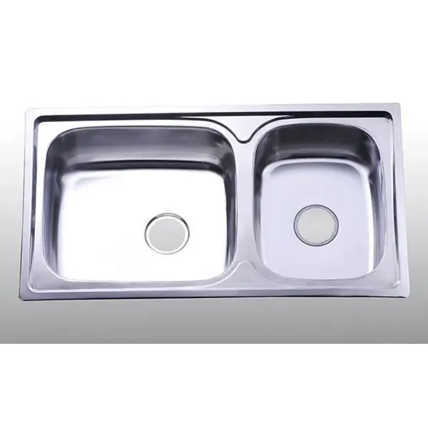 Chậu Rửa Chén Inox Hwata BD1 Hai Hộc