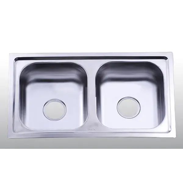 Chậu Rửa Chén Inox Hwata BD5 Hai Hộc