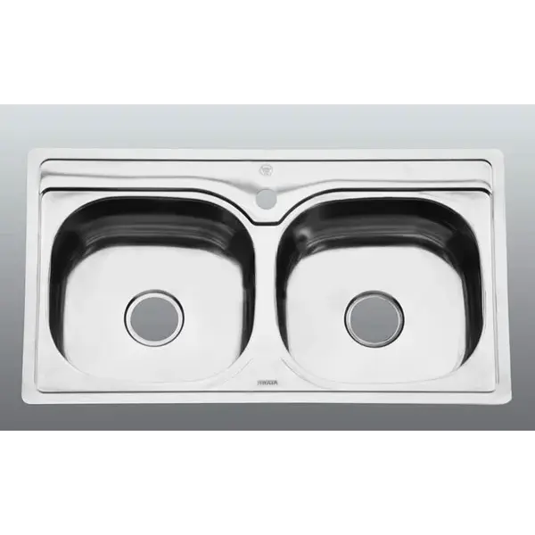 Chậu Rửa Chén Inox Hwata BD6 Hai Hộc
