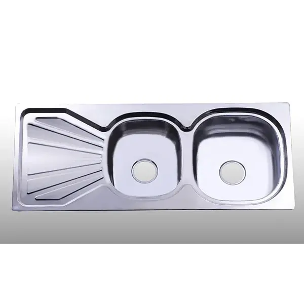 Chậu Rửa Chén Inox Hwata BDC5 Hai Hộc, Một Bàn