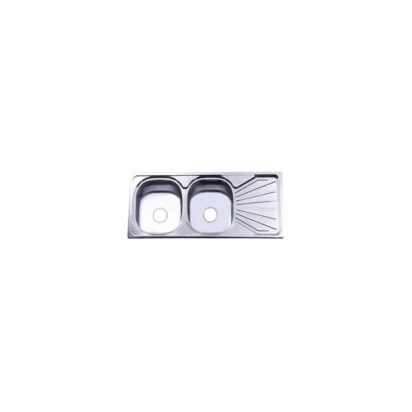Chậu Rửa Chén Inox Hai Hộc có bàn Hwata BDC6 