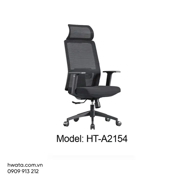 Ghế Xoay Văn Phòng Lưng Lưới Có Tay Vịn Hwata HT-A2154