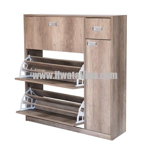 Kệ Giày Xoay MFC có hộc kéo