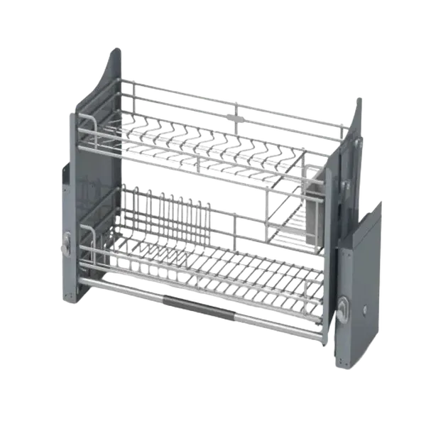Kệ Kéo Inox Âm 2 Tầng Hwata HWK01