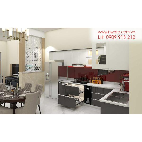 Kệ bếp inox 304 cửa Acrylic HWARC 08