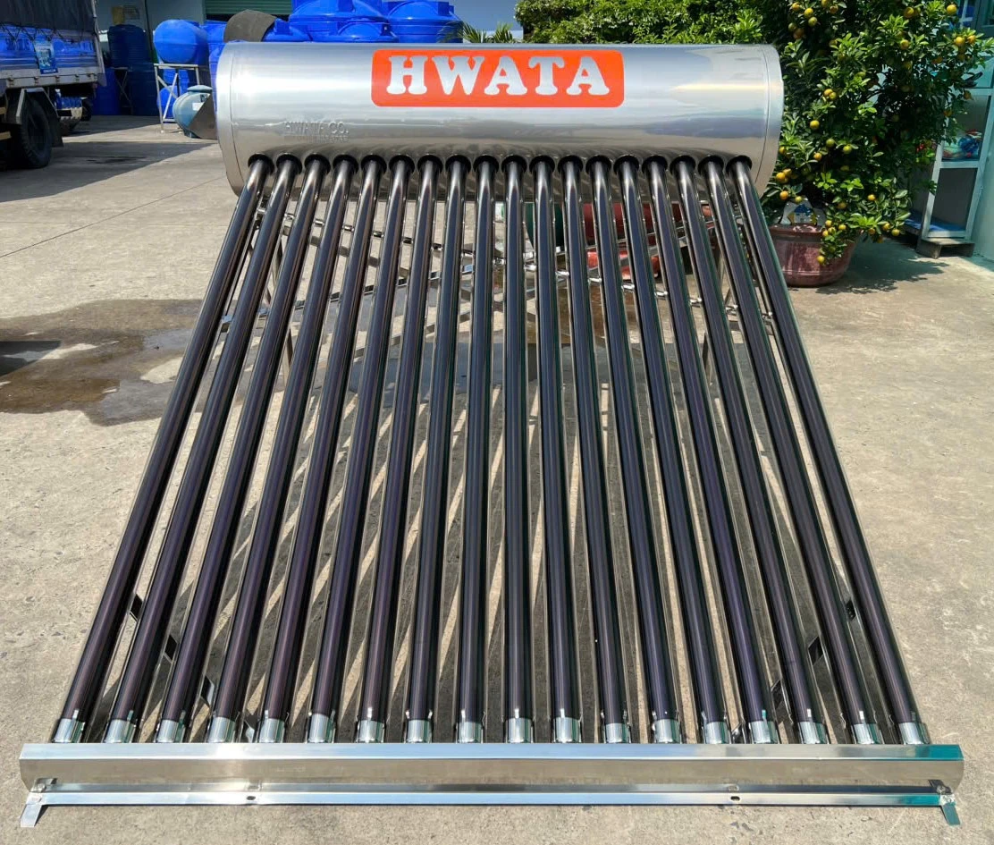 Máy Hwata HW304-180L 18 ống chân không F58 Máy nước nóng năng lượng mặt trời 180L Hwata 18 ống F58