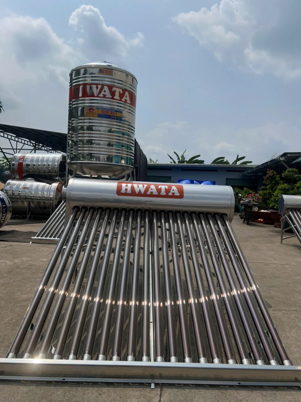 Bản vẽ kích thước HW304-200L Kích thước máy nước nóng năng lượng mặt trời Hwata 200L