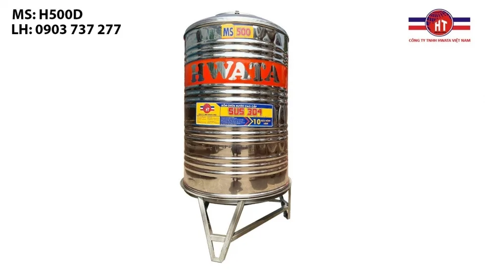 Bồn inox Hwata 500l đứng