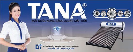 Sản phẩm máy nước nóng năng lượng mặt trời Tân Á Đại Thành chính hãng 